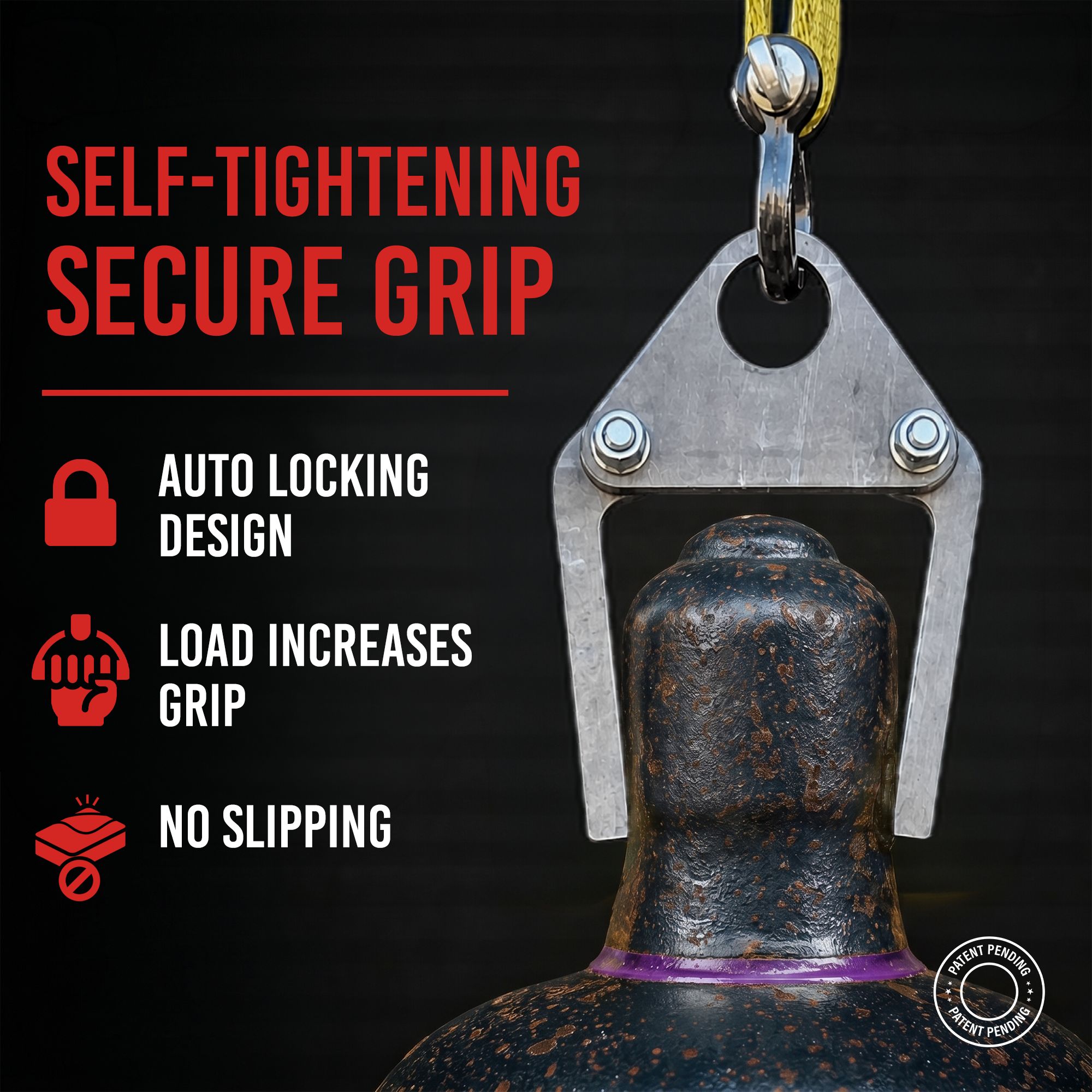 Pivot Grip Welding Cylinder Lifting Device 3