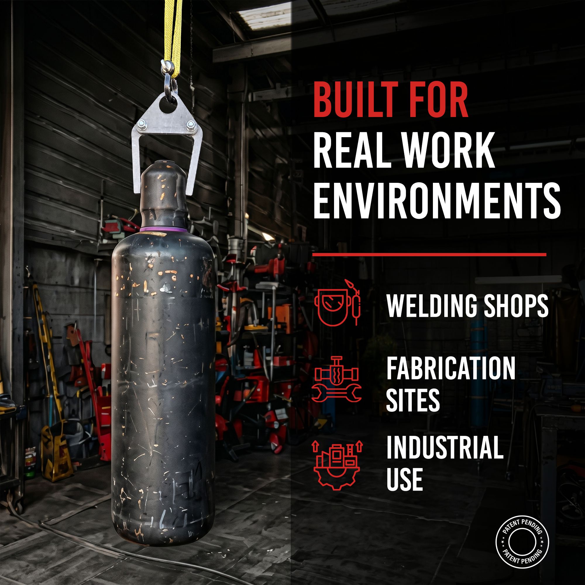 Pivot Grip Welding Cylinder Lifting Device 9